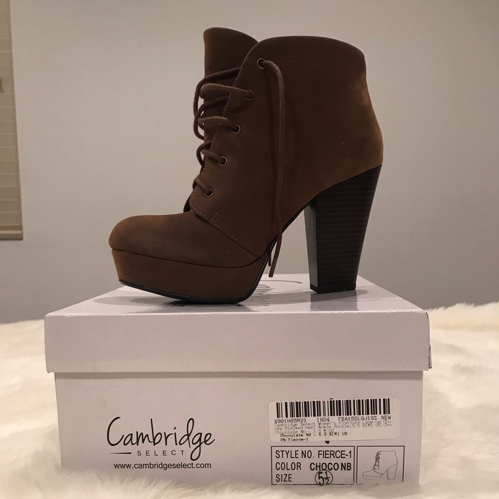 Lace up booties